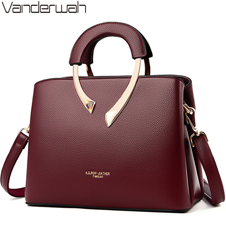 Luxury Tote Bags With Zipper - ECHTE VANDERWAH Hohe Qualität Pu Leder