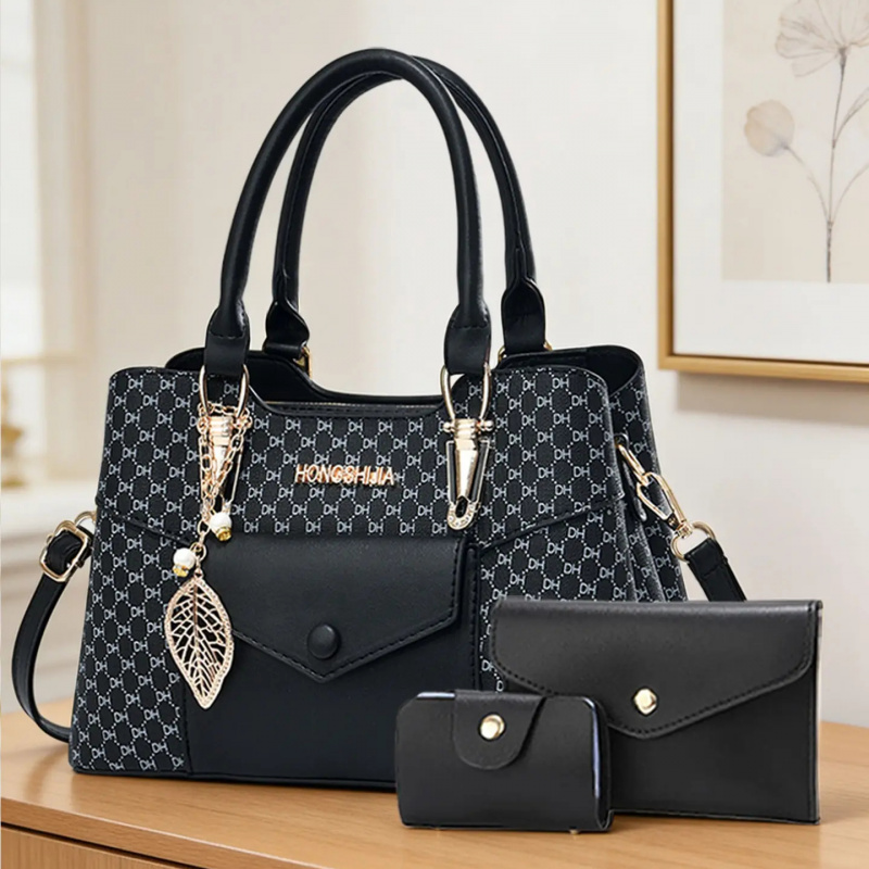 Luxury Tote Bags With Zipper - Hochwertige, strukturierte Pendler-Tragetaschen mit großem Fassungsvermögen,