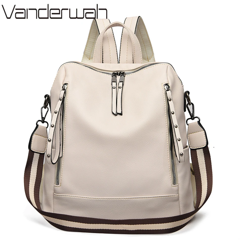 Luxury Tote Bags With Zipper - Marke Luxus Rucksäcke Weichem Leder Wasserdichte