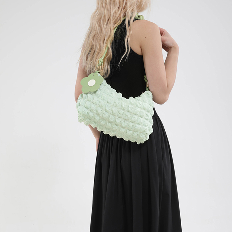 Luxury Tote Bags With Zipper - Frauen Neue Handtasche Koreanische Einfarbig Dopamin