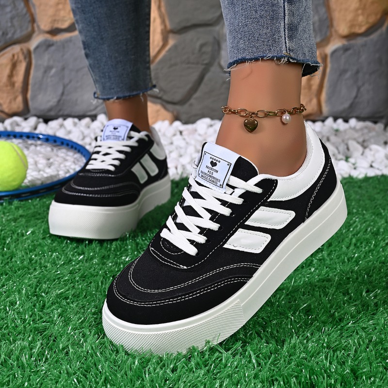 Vans Shoes Old Skool - Brandneue Damen Canvas Vulkanisierte Schuhe Schnür-Sportschuhe