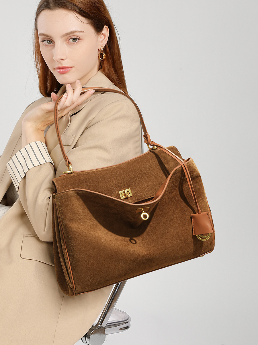 Herbst Winter frauen Wildleder – Luxury Tote Bags With Zipper Bewertung und Preis
