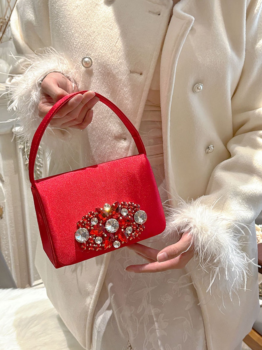 UGALS Luxuriöse Satin-Diamant- – Luxury Bags For Young Women Bewertung und Preis